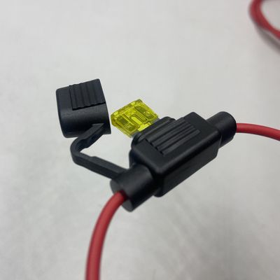 UL Waterproof Inline Blade Fuse Box Standard/Medium Plug in Car Fuse Holder with 22awg 20awg 18awg 16awg 14awg 12awg 10awg