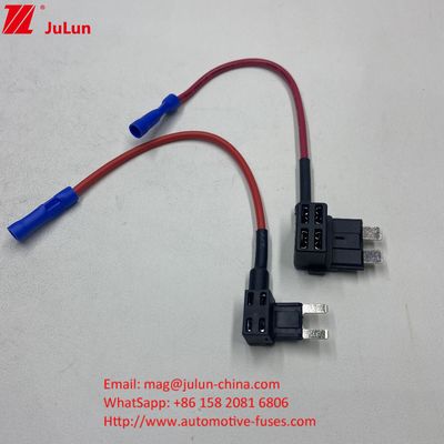 F3A 5A 10A 15A Fuse Tap 16AWG Car Add a Circuit ACU Blade Fuse Adapter with Fuse Holder for Cars Trucks