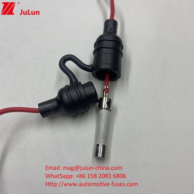 10*38mm Cylindrical Fuses Waterproof IP68 Inline Fuse Holder Cover with UL Wire for