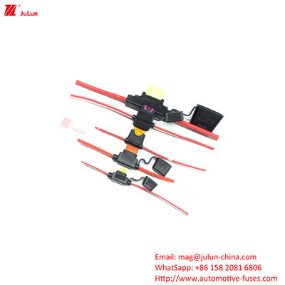 Automobile Insert Fuse Holder, Automobile Waterproof Fuse Holder, Wire Harness Fuse Box, The Contact Material Is Tinned Copper