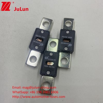 Screw Bolt Mounting EV320-5X 200A 70VDC Vehicle Fuses 68*19*10mm