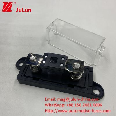 32V Waterproof Panel Mount ANM Bolt On Fuse Holder Block M8 Thick Base Clear PC Cover For Auto Vehicle Boat