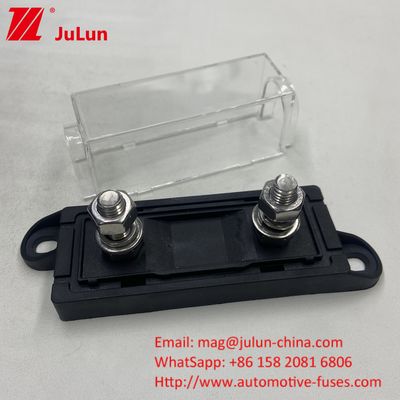 32V Waterproof Panel Mount ANM Bolt On Fuse Holder Block M8 Thick Base Clear PC Cover For Auto Vehicle Boat