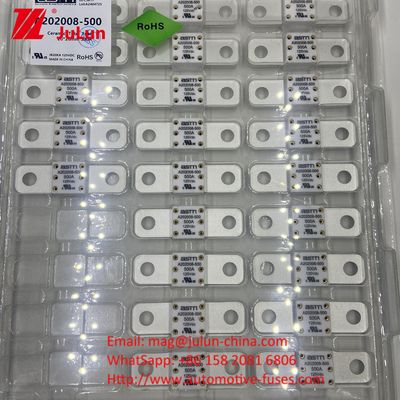 20KA Breaking Capacity Electric Vehicle A202008 400A 125VDC ASTM Fuse For Ships Application Scenario
