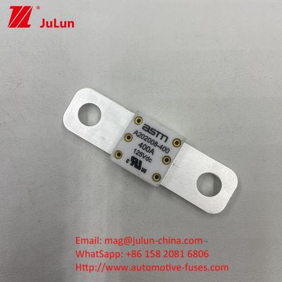 20KA Breaking Capacity Electric Vehicle A202008 400A 125VDC ASTM Fuse For Ships Application Scenario