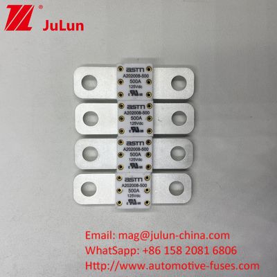 High Breaking Capacity 350A 125Vdc EV Fuse Small Size High Current Rating Short Circuit Protection