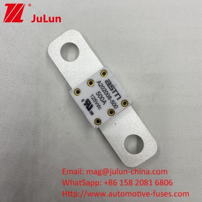 68*17.7*12mm A202008 350A 125VDC EV FUSE High Breaking Capacity Under 125Vdc For Electric Vehicle Performance Optimization