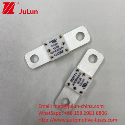 200A 125VDC 50.8mm Distance Between 2 Holes Bolt Fuse M8