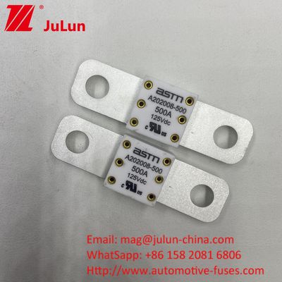 125VDC 150A A202008 Fast Charging Electric Vehicle Fuse For Transportation Vehicles 100A 150A 200A 250A 300A 350A 400A 500A