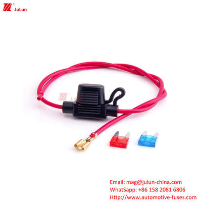 Automobile Waterproof Automotive Fuse Holder Pure Copper Oxygen Free Wire Core Material