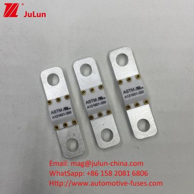 Screw Bolt Mounting Method 200A 125VDC Ceramic Vehicle Fuses High Current Rating For Short Circuit Protection