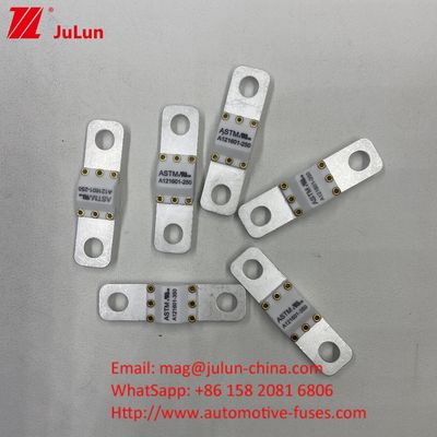 Screw Bolt Mounting Method 200A 125VDC Ceramic Vehicle Fuses High Current Rating For Short Circuit Protection
