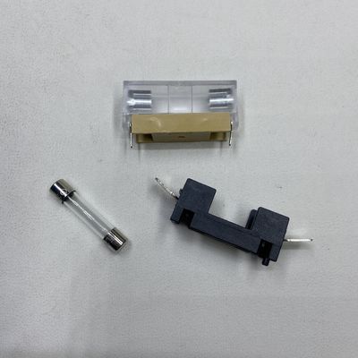 PCB Board Installation  6*30mm 250VDC Black Blue Transparent Gold Car Fuse Holder