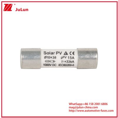 15A 1000VDC GPV Fuse 10*38  For Solar Power Systems IEC60269-6