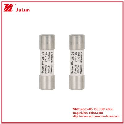 15A 1000VDC GPV Fuse 10*38  For Solar Power Systems IEC60269-6