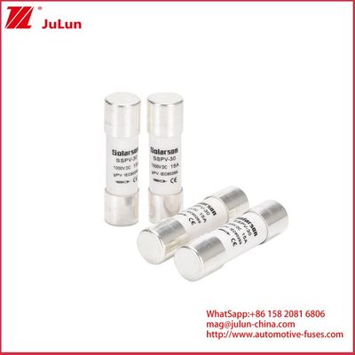 15A 1500VDC GPV  Ceramic Fuses Photovoltaic High Voltage Tubular