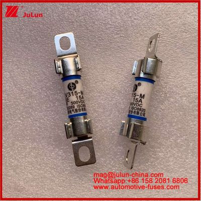 EV Energy 10*38mm Tubular Fuse EV315-M 3E 15A 500VDC For Electric Vehicles Bolt Installation Meets JASO D622 Standards