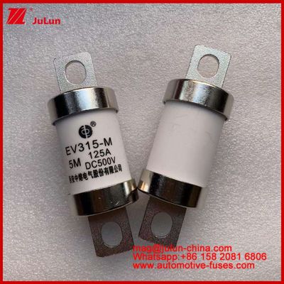 EV315-M 5M 125A HS 500VDC Truck Heavy Tubular Electric Vehicle Fuse Constant Copper With Utilization Category EV