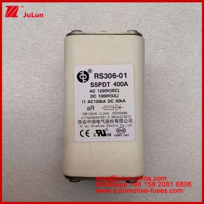 400A AC1250V IEC 100KA DC1000V UL AR Ceramic Square Automotive Car Fuses Circuit Protection For Electric Vehicles And Automobiles