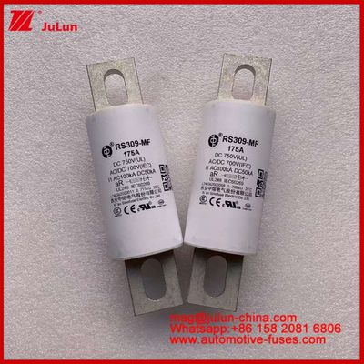 RS309-MF 175A 750VDC UL Tubular Ceramic Fuse AR 750VDC/700AC IEC 20KA GB 5-800A for Electric Vehicles and Power Systems