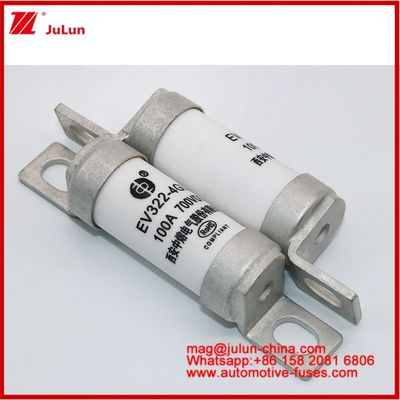 EV322 4GL 100A DC700V  EV Or HEV Electric Vehicle  Compact Size High Rated Current Bolted Structure Tubular Ceramic Fuse