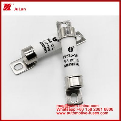 EV325-5FL 30A 750VDC High Rated Electric Vehicle Mechanical Shock Tubular Ceramic Fuse EV Or HEV Compact Current Bolted Structure Resistant To Vibration Excellent DC Performance