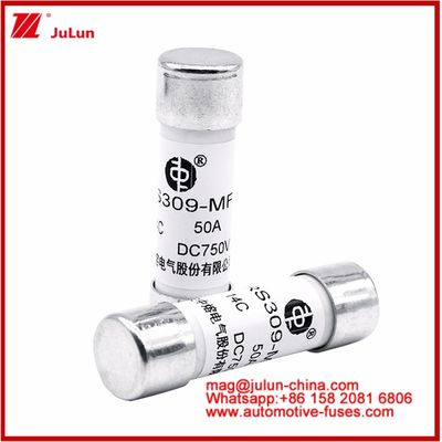 Automobile Bolt Stud‐mount Caremic Round Tube FUSE  RS309-MF 50A DC750V  DC For EV / HEV