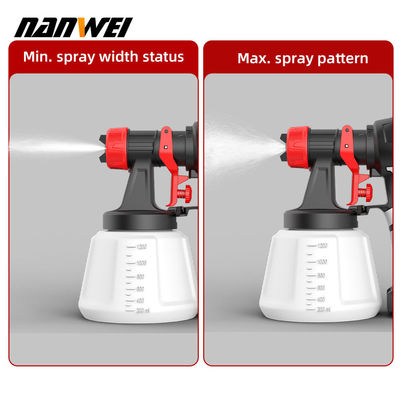 Popular High Spray Air Spray 700ml Pressure Paint Gun Cordless Portable Electric  1.5mm 1.0mm Diy Grade Battery Powered Renovate Rebuild House Garden