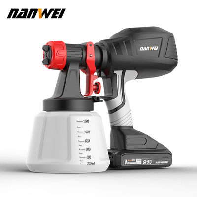 Popular High Spray Air Spray 700ml Pressure Paint Gun Cordless Portable Electric  1.5mm 1.0mm Diy Grade Battery Powered Renovate Rebuild House Garden