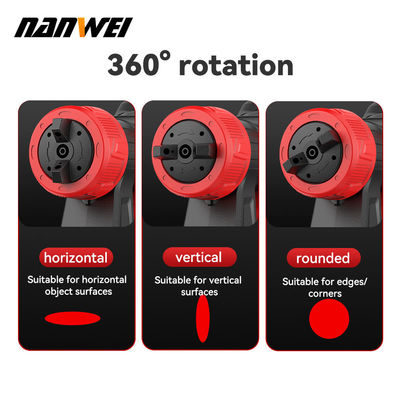 Popular High Spray Air Spray 700ml Pressure Paint Gun Cordless Portable Electric  1.5mm 1.0mm Diy Grade Battery Powered Renovate Rebuild House Garden