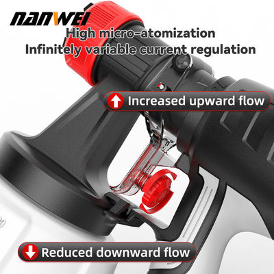 Popular High Spray Air Spray 700ml Pressure Paint Gun Cordless Portable Electric  1.5mm 1.0mm Diy Grade Battery Powered Renovate Rebuild House Garden