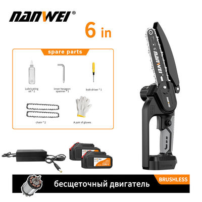 Durable Home Diy Garden Woodworking Power Tools Electric Chain Fast Effortless Saw Inches Brushless Motor Lithium Battery 4/ 6 / 8/ 10 / 12 / 16