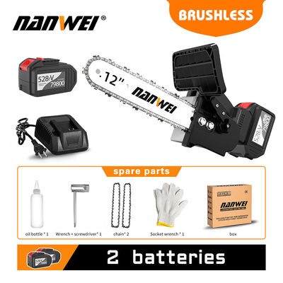 Durable Home Diy Garden Woodworking Power Tools Electric Chain Fast Effortless Saw Inches Brushless Motor Lithium Battery 4/ 6 / 8/ 10 / 12 / 16