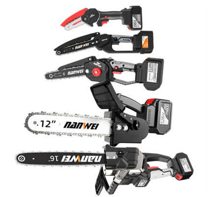 Durable Home Diy Garden Woodworking Power Tools Electric Chain Fast Effortless Saw Inches Brushless Motor Lithium Battery 4/ 6 / 8/ 10 / 12 / 16