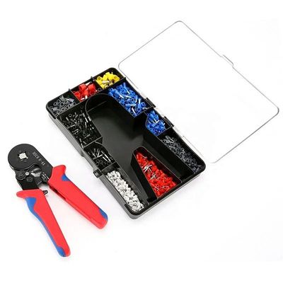 Convenient Versatile Mini Wire Ferrule Tubular Terminal Crimping Plier Kit 1200pcs Household Electrical Insulated