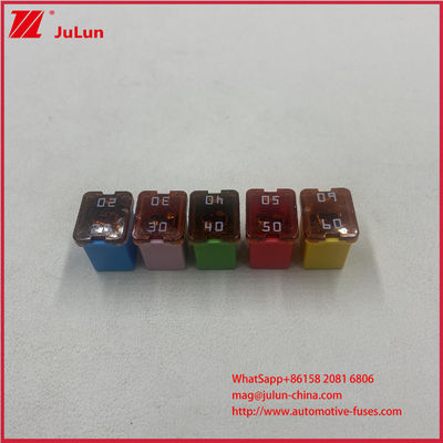 Coating Tinning Durable Small Size Square Mini Auto Fuse For Car 20A 25A 30A 40A 50A 60A Square Mini Auto Fuse  SUVs Trucks Offroad Vehicles Buses