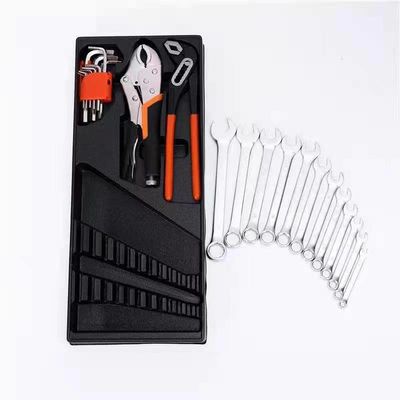 Iron Tool Box Combination Set 85 Piece Machine Repair Three Layer Foldable Sleeve Set For Tool