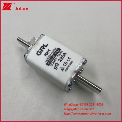 NH000 NT000 300A 225A 500V 120kA High Breaking Capacity Fuse Fuse Link with GG-gL Knife Contactor Blade
