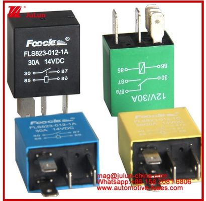 Miniature Automotive Relay 12v 30a Equipped With Plug-In Terminal And AgSnO2 Contact Material