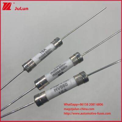 PCB Lead Installation6*30 500V Small volume 25A Ceramic Automotive Fuses Engineered for Performance and Long Term Protection in Automotive Circuits