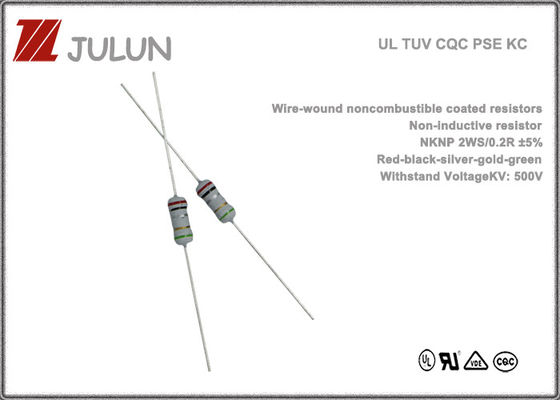 125V 250V Wire Wound Resistor Noncombustible Coated