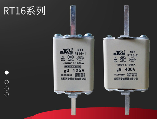 Melting Low Voltage Fracture Knife Type Fuse 400V / 500V / 690V 6-1250A