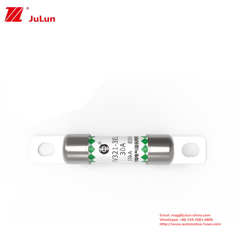 Automotive Ceramic Fuse Bolted Type Round Tube Fuses Electric Vehicle EV321-3EL 25A 32A 400A