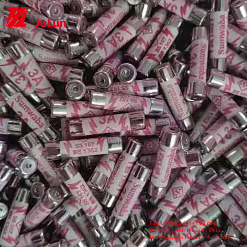 UK POWER PLUG Electric Current Ceramic Automotive Fuses With Ceramic Copper Material And 6*25mm Size