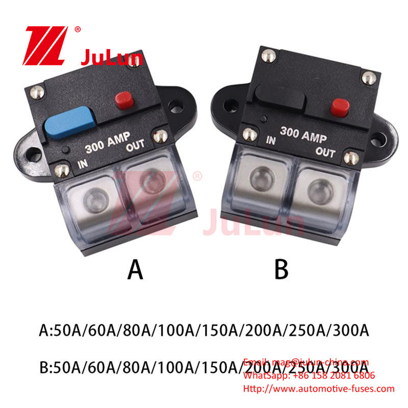 300A 48VDC Multiple Circuit Breaker High Current Overload Protector Car Audio Retrofit 100A Recovery Circuit Breaker
