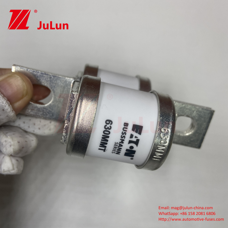 MUSSMANN Performance Twin Flat Plate Bolt Type Ceramic Automotive Fuse 690V M6 M8 Installation Mode For Optimal
