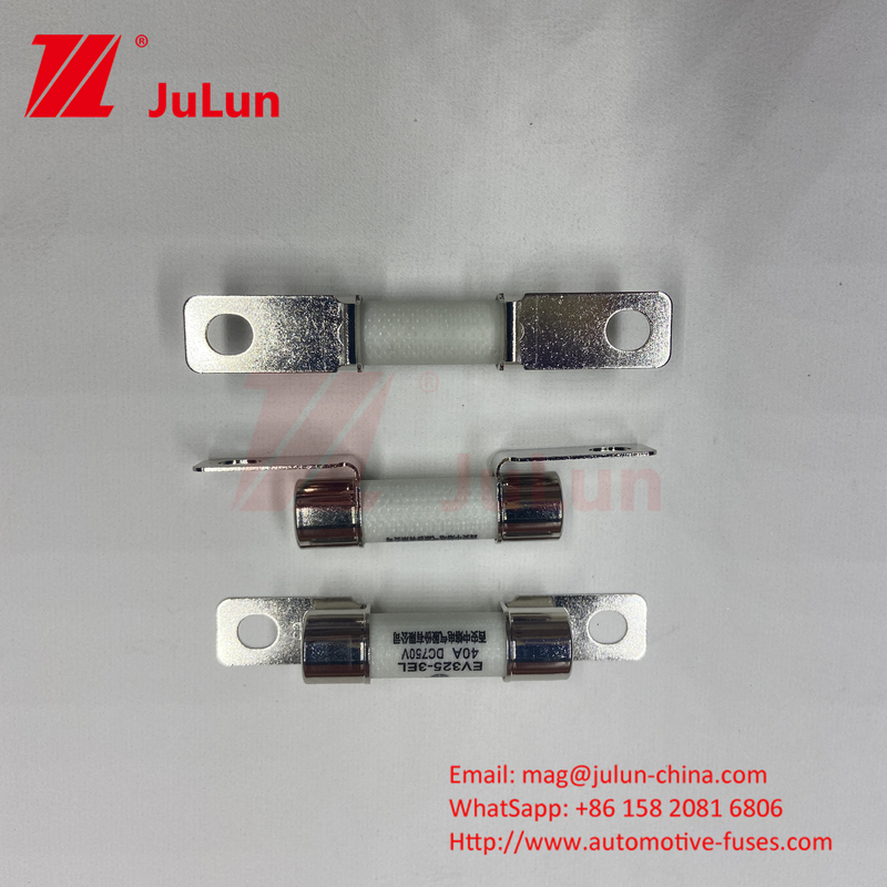 Quartz Sand Out Pipe 10A - 100A Bolted Electric Fuse For Charger 30A 50A 750VDC EV Fuse Hey Are Suitable F