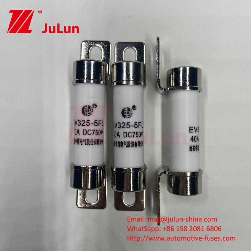 50kA DC Rated Fuse For EV DC DC Converter Car Charger 750VDC EV325 Fuse Chemical Load And High Temperature 40A 5