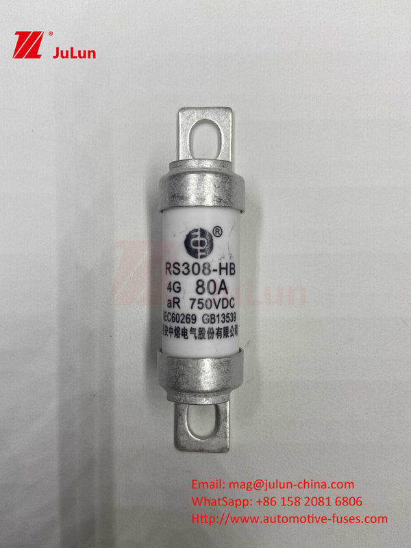 Electric Vehicle Fuse For Traction System Energy Storage And  Olted 750VDC 25A 30A 40A 50A  For RS308 HB EV