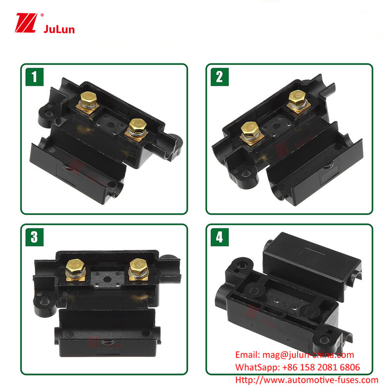 Eu UL Certified Bolt Type Copper Auto Fuse Holder 30A-500A Auto Fuse Box Assembly